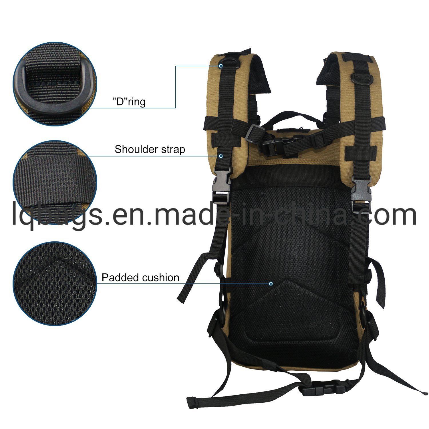Tactical Military Backpack Laser Cut Molle Pack