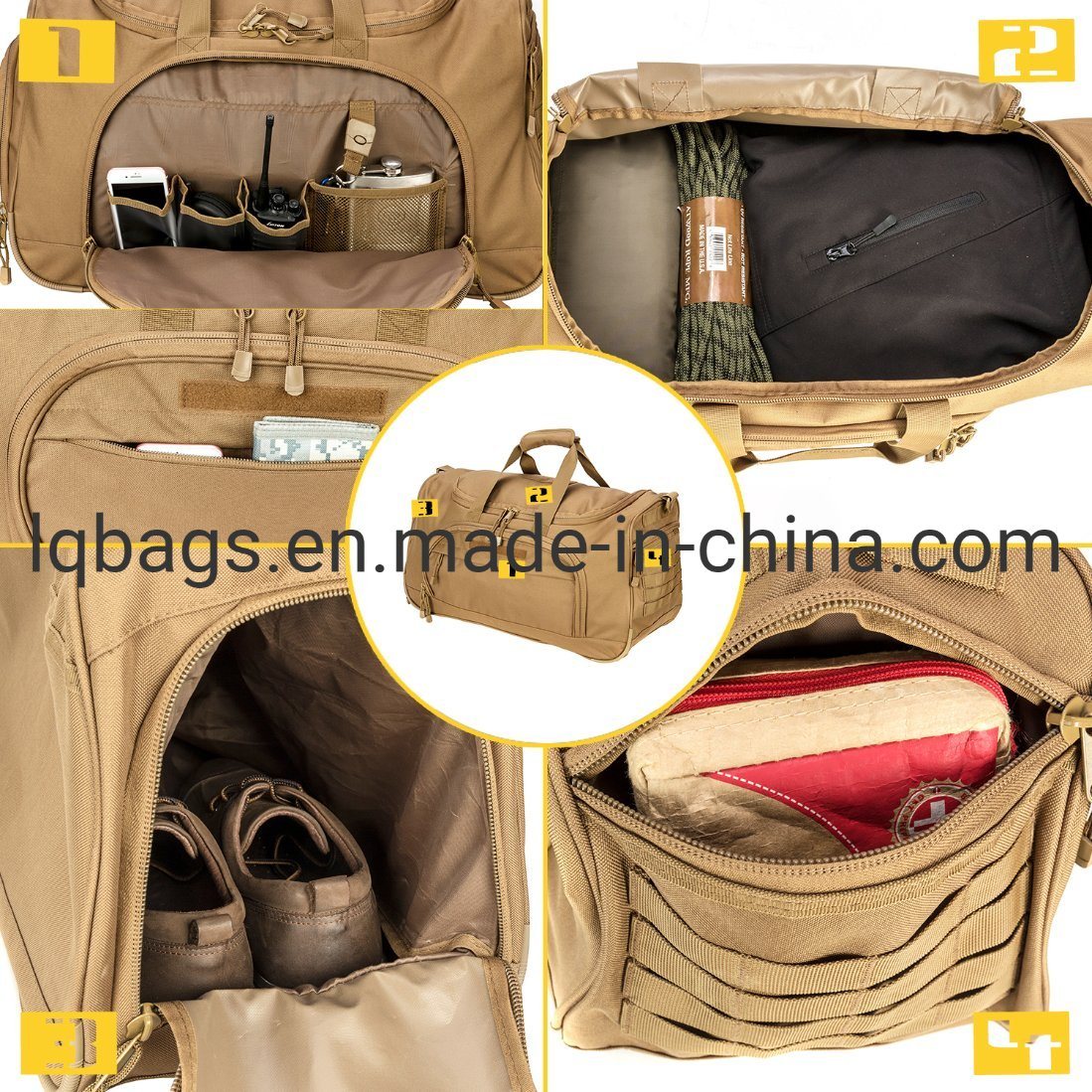 Military Tactical Molle Duffel Bag Large Capacity Travel Bag