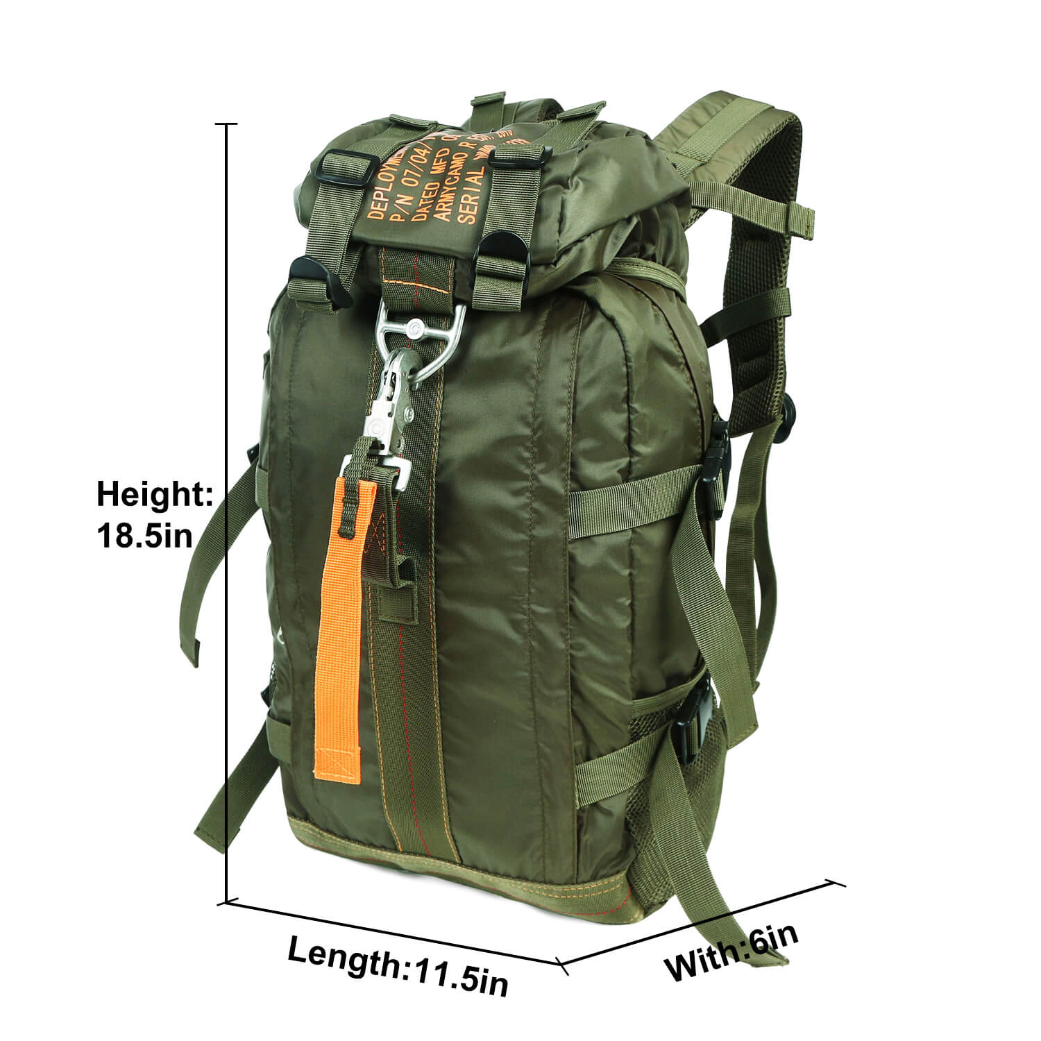 Air Force Parachute Buckles Nylon Tactical Deployment Bag