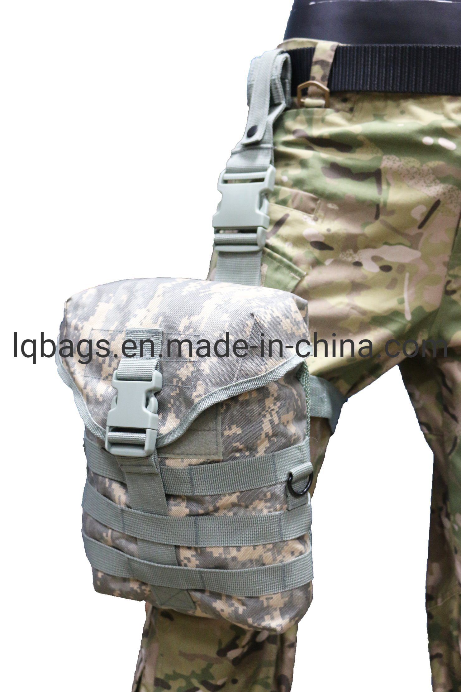Tactical Gas Mask Pouch Quick Release Leg Holster with Molle