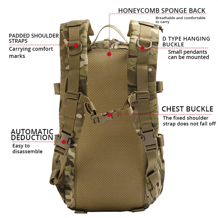 Military Molle Tactical Backpack Digital Camo