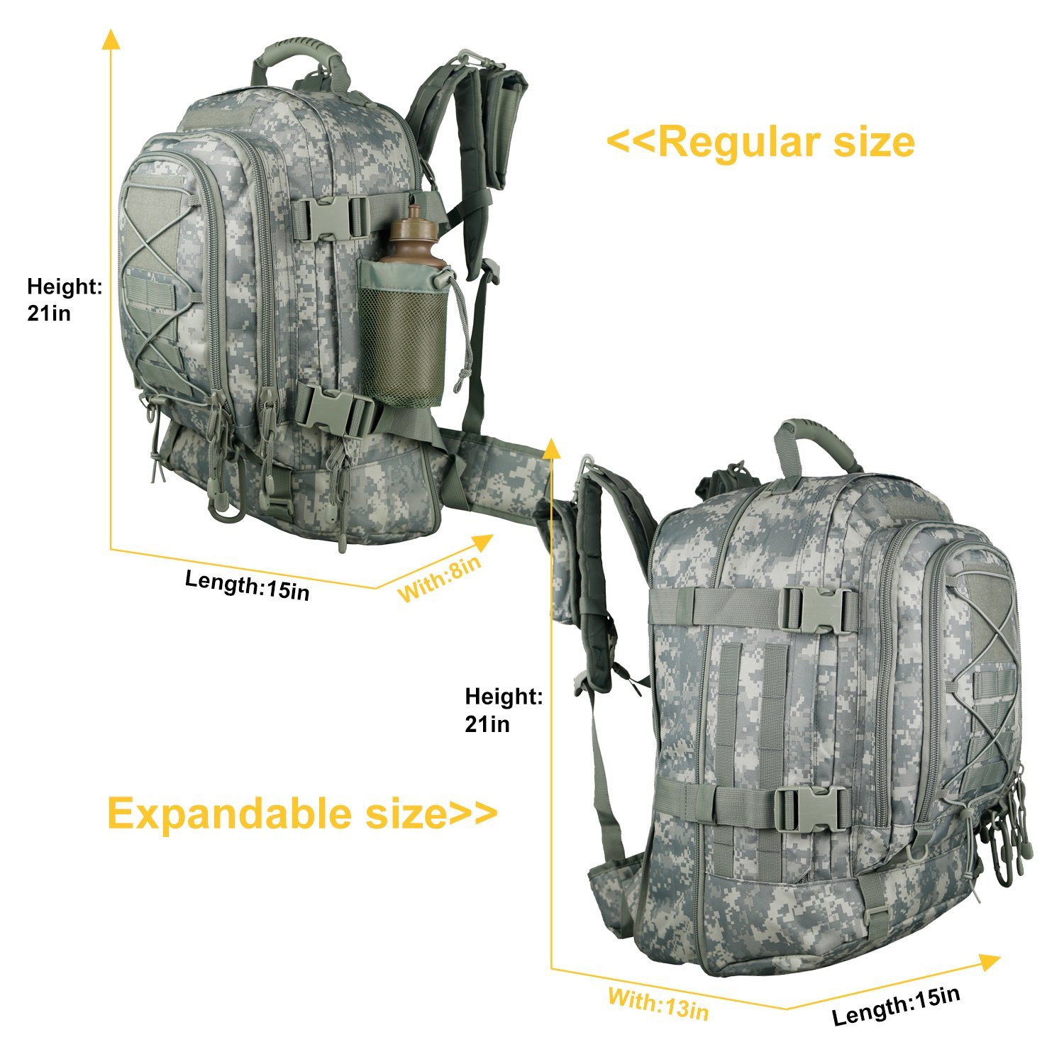 Hot Sale Expandable Tactical Large Capacity Tool Bag for Outdoor Sports, Hiking, Camping
