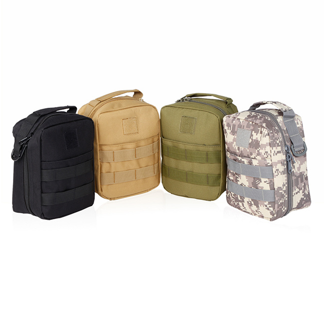 Military Tactical Pouch Waist Bag Belt Molle Medical Military Army Bag with Shoulder Strap for Medicine