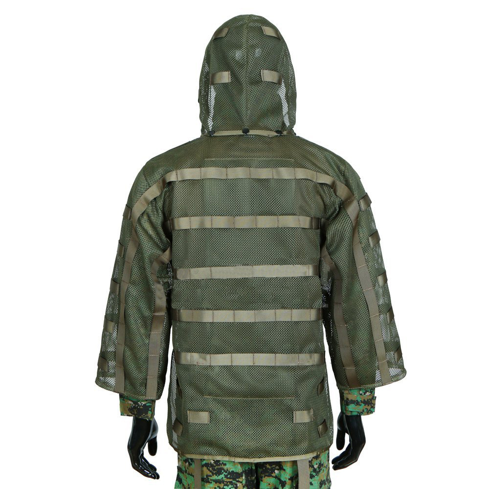 Airsoft Ghillie Hood, Sniper Tog Ghillie Suit Foundation Hydration Compatible
