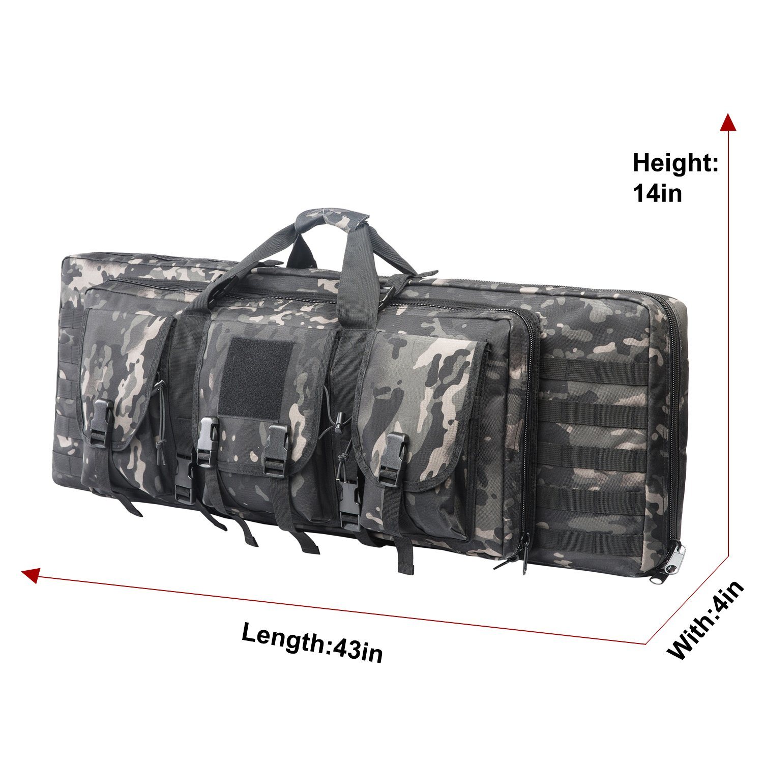 Tactical Equipment Firearm Backpack for Hunting Outdoor Double Long Rifle Pistol Gun Bag