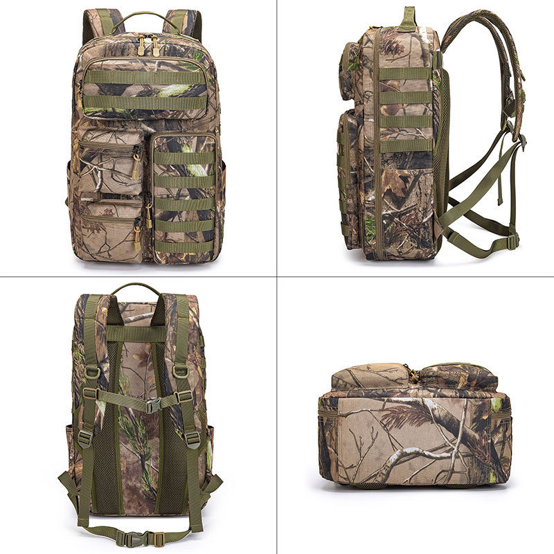 Outdoor Backpack Camouflage Dead Leaves Tactical Mountaineering Bag