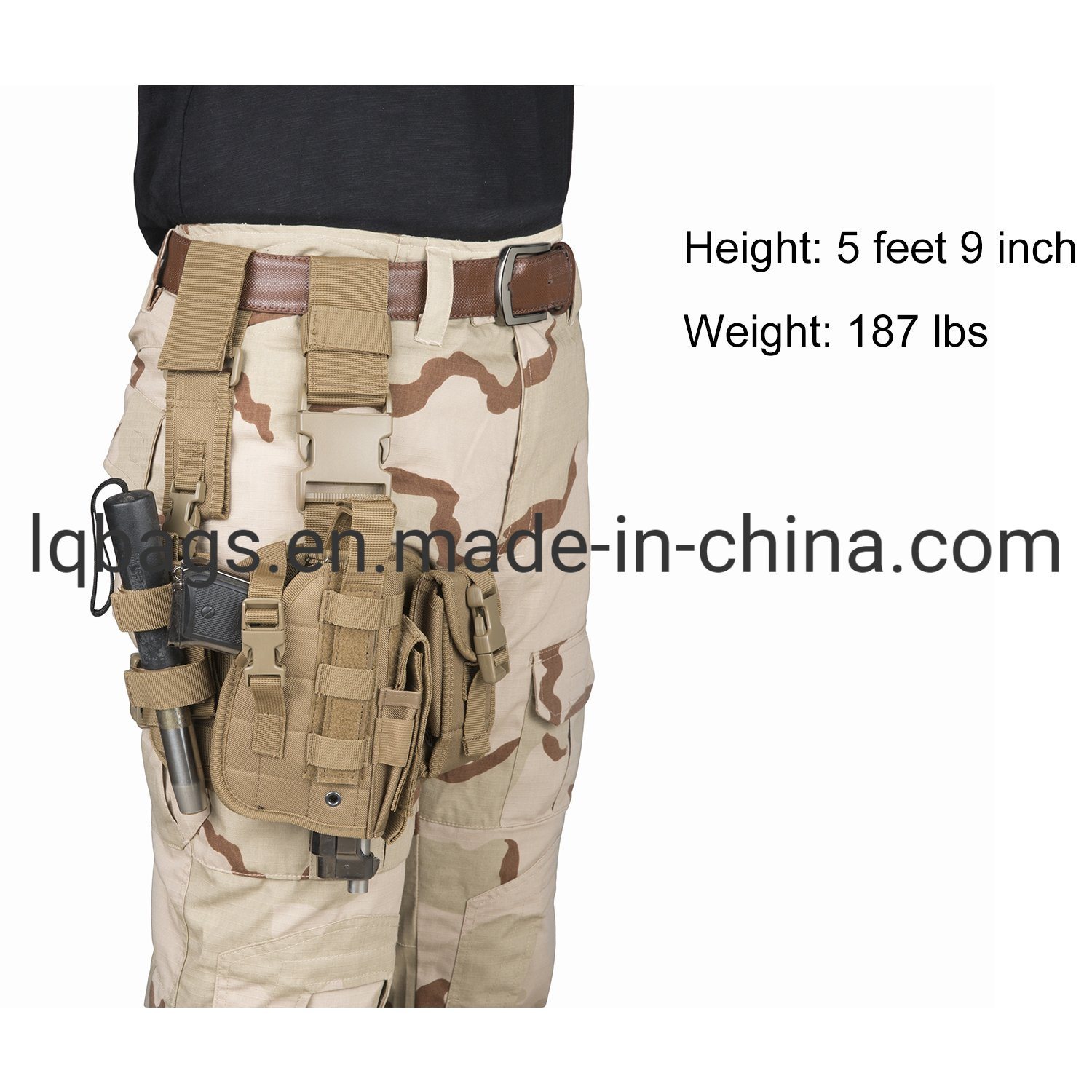 Tactical Pistol Holster Molle Durable Leg Drop Military Pistol Holster