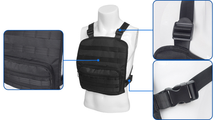 Tactical Fitness Molle Plate Carrier Weight Vests Police Service Dog Military Tactical Harness Vest