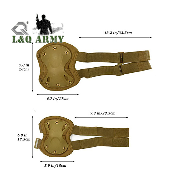 Tactical Combat Knee Elbow Protective Pads Guard Set
