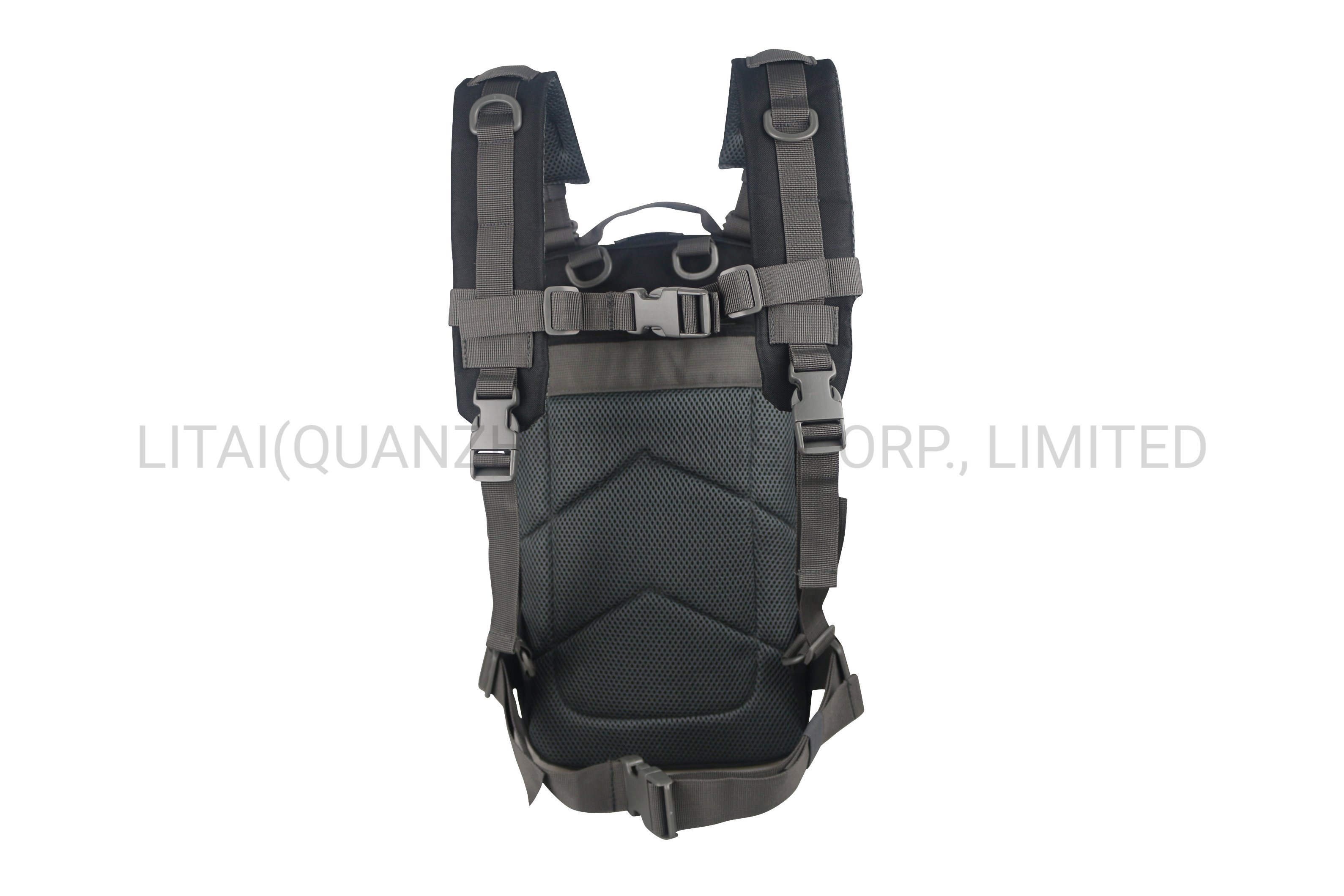 Black & Gray Tactical Bag Small Backpack Laser Cut Bag
